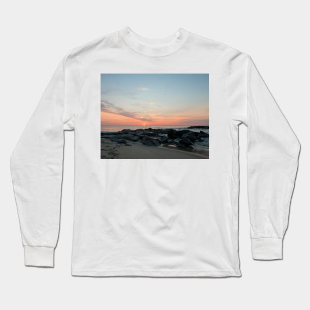 Quiet Asbury Park Sunrise. Long Sleeve T-Shirt by fparisi753